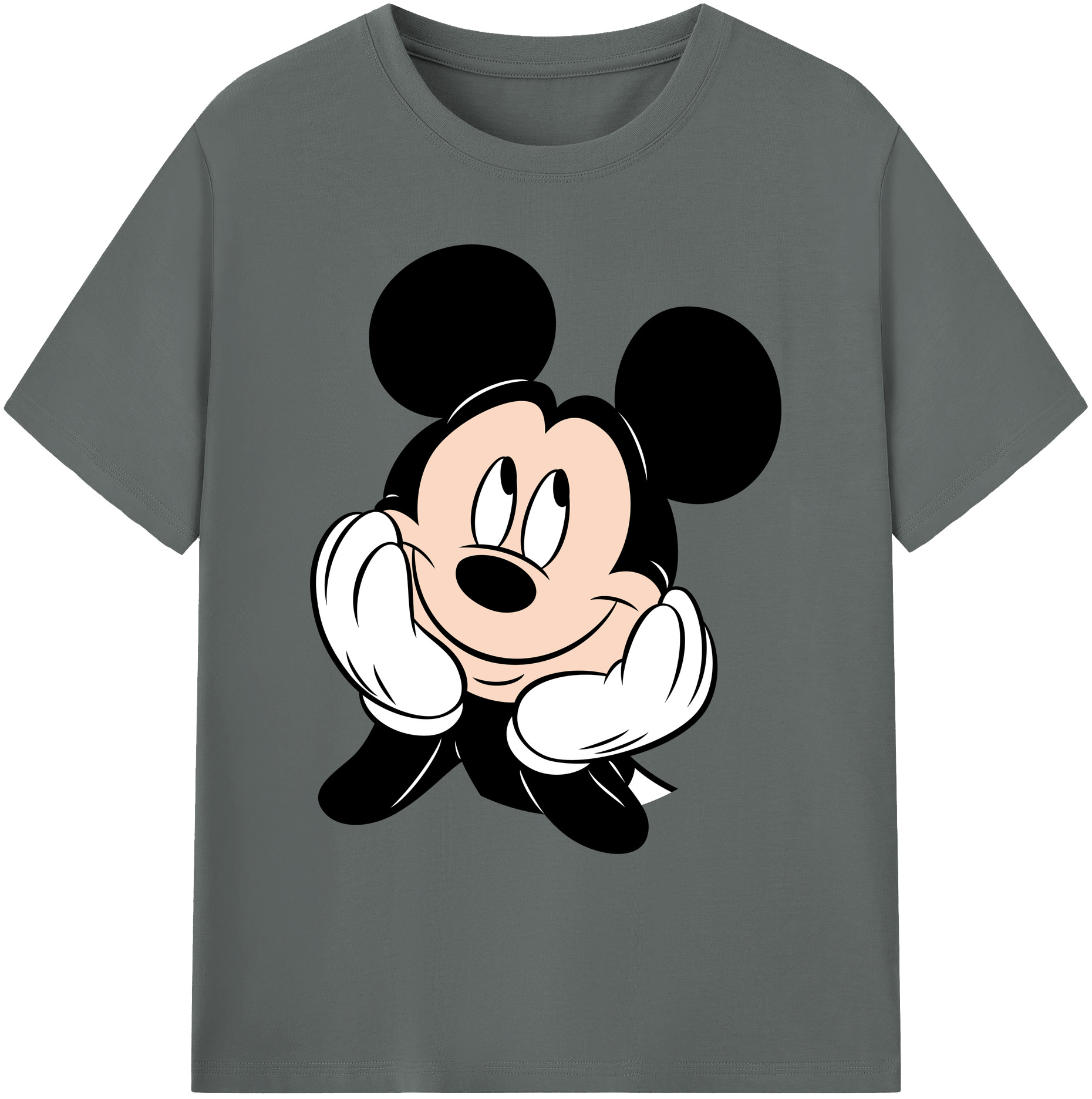 ミッキーマウス Mickey Mouse 綿100％ メンズ半袖Tシャツ｜肌触りやわらか＆通気性